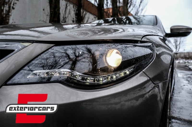 Prednja svjetla LED DayLight (crna) / VW Passat CC (2008-2012) - Slika 12