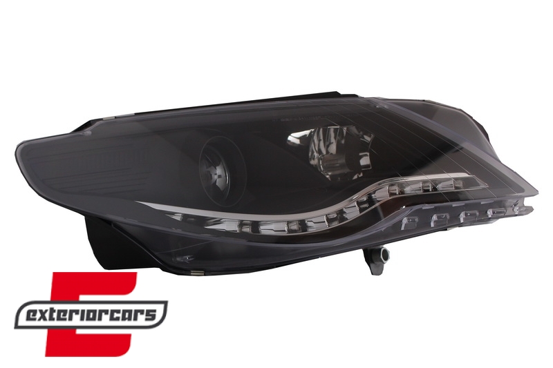 Prednja svjetla LED DayLight (crna) / VW Passat CC (2008-2012) - Slika 3
