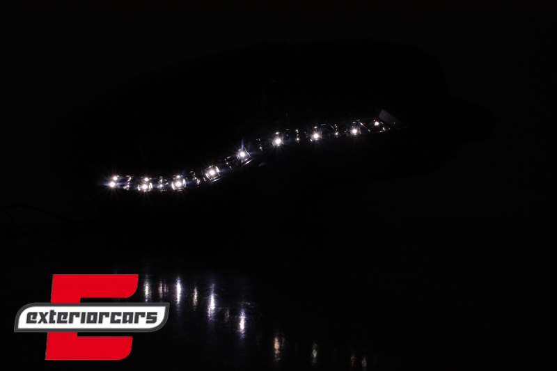 Prednja svjetla LED DayLight (crna) / VW Passat CC (2008-2012) - Slika 6