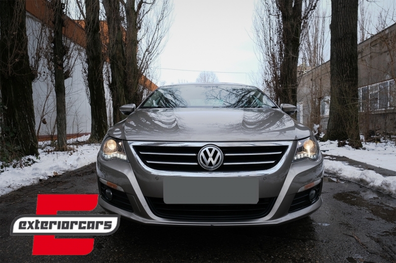 Prednja svjetla LED DayLight (crna) / VW Passat CC (2008-2012) - Slika 8