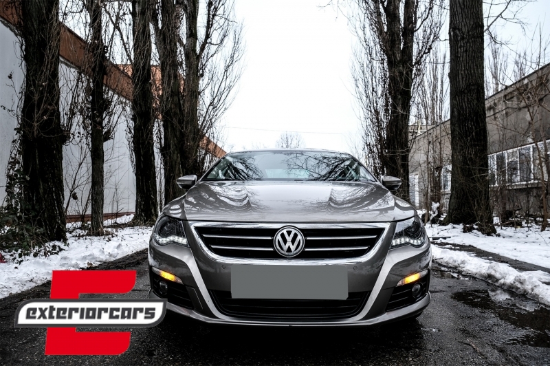 Prednja svjetla LED DayLight (crna) / VW Passat CC (2008-2012) - Slika 9
