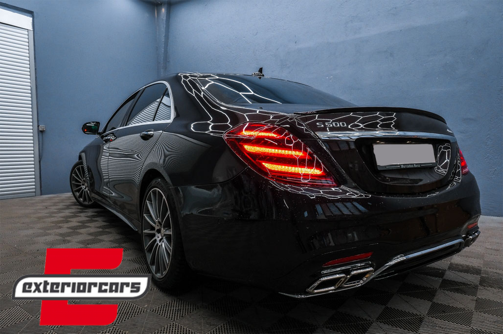 Full LED stražnja svjetla SEQ žmigavci Facelift dizajn (crvena/kristal) / Mercedes S-klasa W222 (2013-2017) - Slika 22