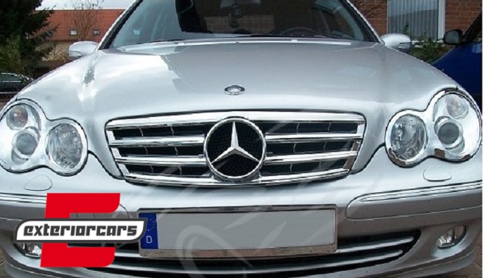 Prednja maska AMG CL look (chrome) / Mercedes C-klasa W203 S203 (2000-2006) - Slika 2