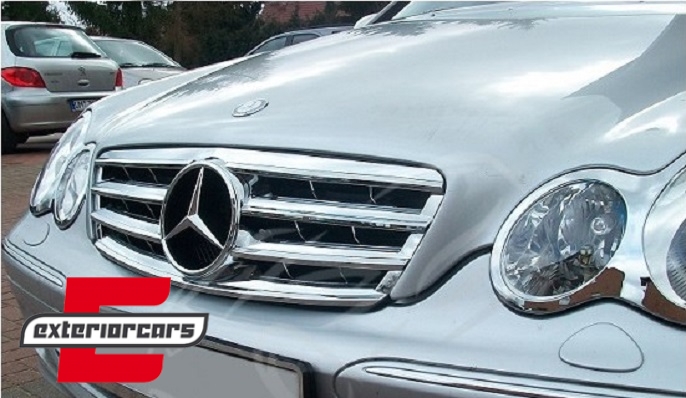 Prednja maska AMG CL look (chrome) / Mercedes C-klasa W203 S203 (2000-2006) - Slika 4