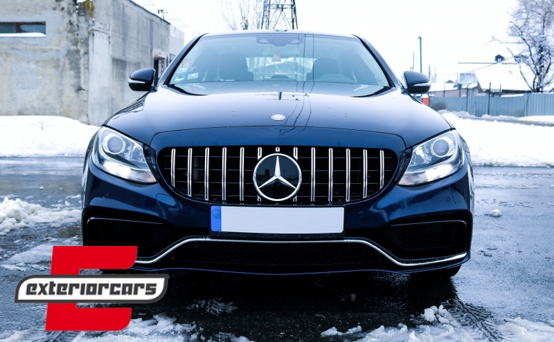 Prednja maska GT-R Panamericana dizajn (chrome) / Mercedes C-klasa W205 S205 C205 A205 (2014-2018) - Slika 7