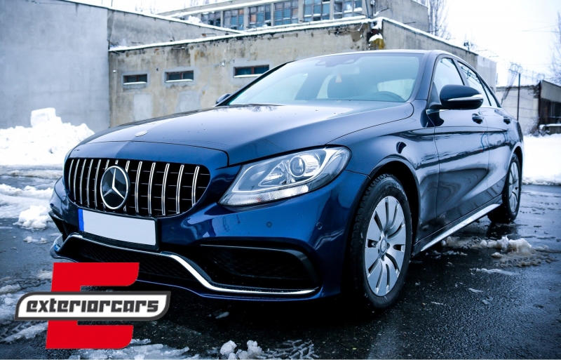 Prednja maska GT-R Panamericana dizajn (chrome) / Mercedes C-klasa W205 S205 C205 A205 (2014-2018) - Slika 8