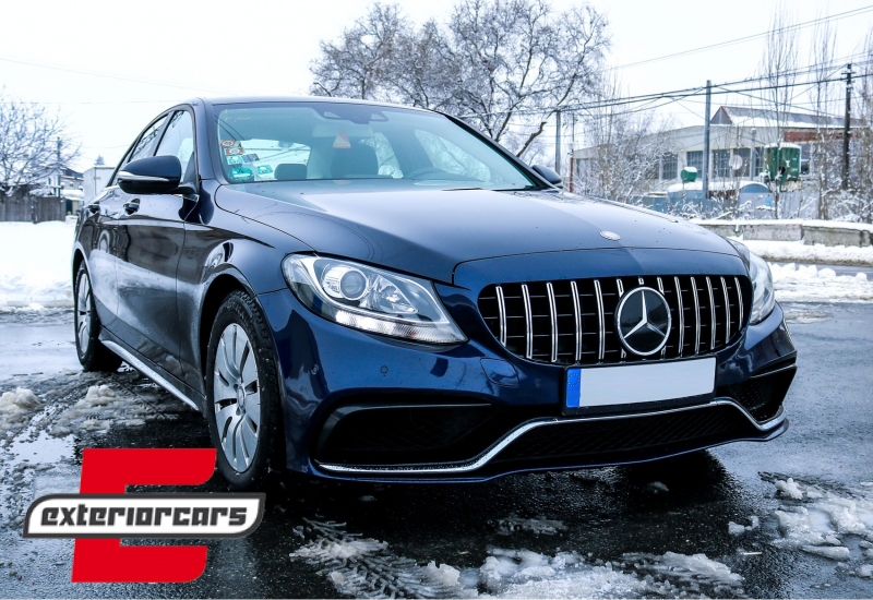 Prednja maska GT-R Panamericana dizajn (chrome) / Mercedes C-klasa W205 S205 C205 A205 (2014-2018) - Slika 9