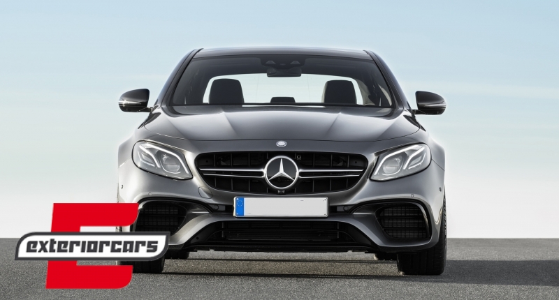 Prednja maska E63 AMG dizajn (srebrna) / Mercedes E-klasa W213 S213 C238 A238 (2016-2019) - Slika 6