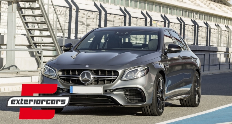 Prednja maska E63 AMG dizajn (srebrna) / Mercedes E-klasa W213 S213 C238 A238 (2016-2019) - Slika 7