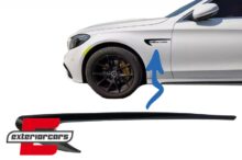 Bočne dekorativne obloge blatobrana (piano crna) / Mercedes C-klasa W205 S205 E-klasa W213 S213