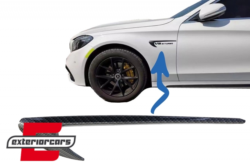 Bočne dekorativne obloge blatobrana (Carbon look) / Mercedes C-klasa W205 S205 E-klasa W213 S213