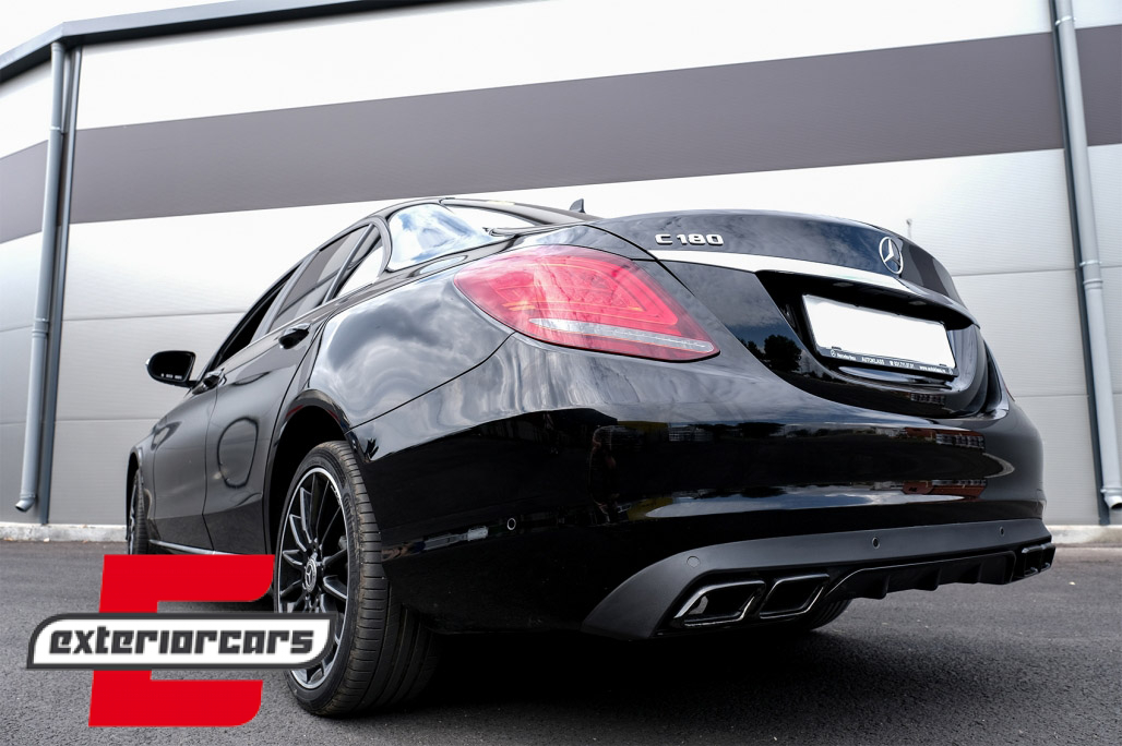 Difuzor zraka & nastavci auspuha C63 AMG dizajn / Mercedes C-klasa W205 S205 Standard (2014-2018) - Slika 26