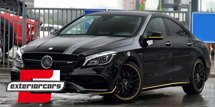 Naljepnice 45AMG Edition 1 dizajn (tamno siva) / Mercedes CLA W117 C117 X117 (2013-2019) W176 (2012-2018) - Slika 11