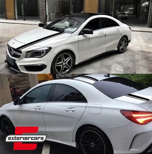 Naljepnice 45AMG dizajn Edition 1 (mat crna) / MERCEDES CLA W117 C117 X117 (2013-2016) A-klasa W176 (2012-2018) - Slika 5