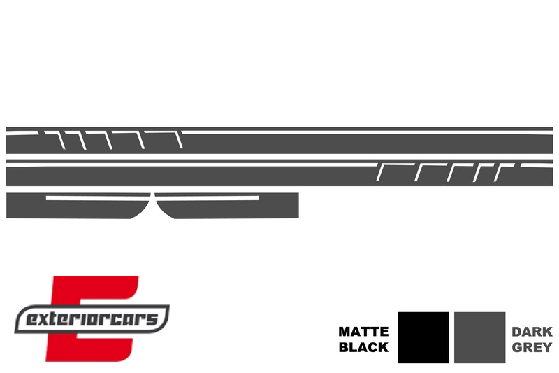 Naljepnice 45AMG Edition 1 dizajn (tamno siva) / Mercedes CLA W117 C117 X117 (2013-2019) W176 (2012-2018) - Slika 2