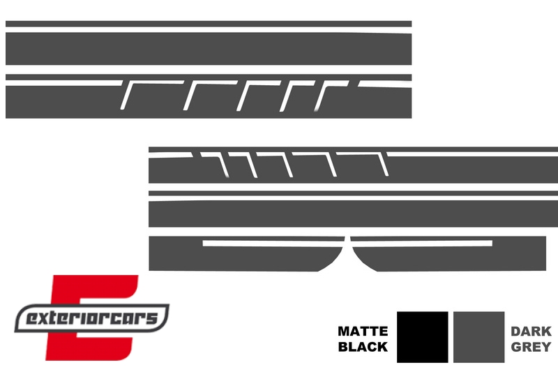 Naljepnice 45AMG Edition 1 dizajn (tamno siva) / Mercedes CLA W117 C117 X117 (2013-2019) W176 (2012-2018) - Slika 4