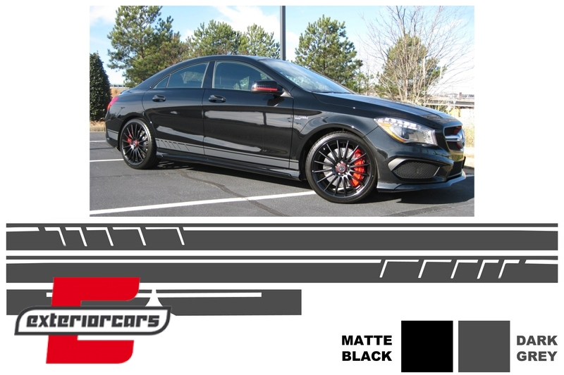 Naljepnice 45AMG dizajn Edition 1 (tamno siva) / Mercedes CLA W117 C117 X117 (2013-2019) A klasa W176 (2012-2018) - Slika 10