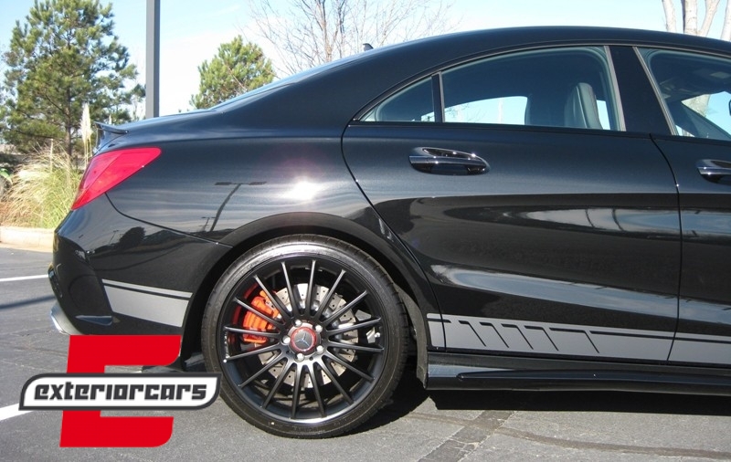 Naljepnice 45AMG dizajn Edition 1 (tamno siva) / Mercedes CLA W117 C117 X117 (2013-2019) A klasa W176 (2012-2018) - Slika 7