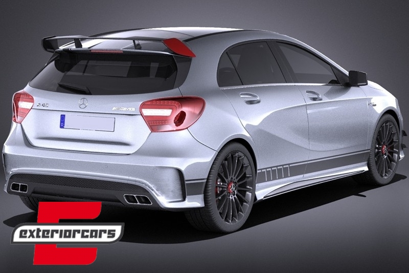 Naljepnice 45AMG dizajn Edition 1 (tamno siva) / Mercedes CLA W117 C117 X117 (2013-2019) A klasa W176 (2012-2018) - Slika 8