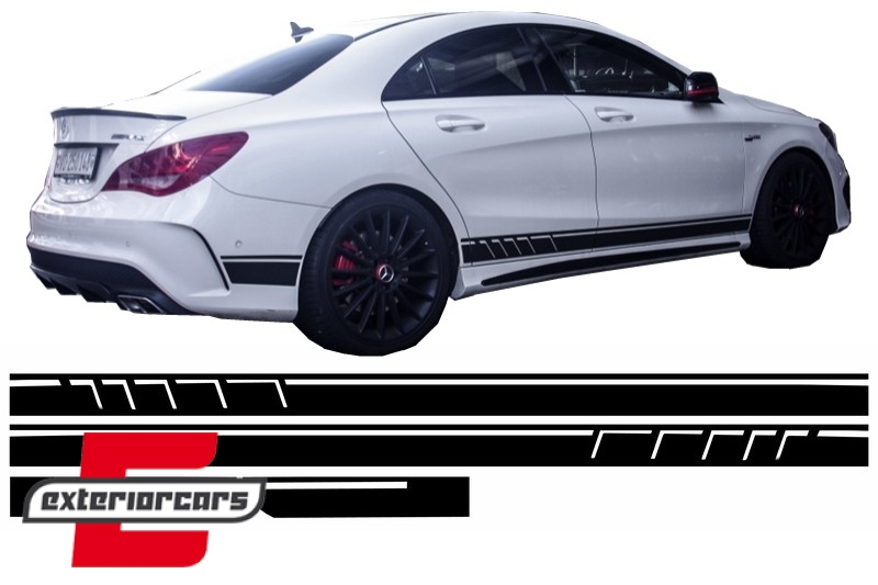 Naljepnice 45AMG dizajn Edition 1 (mat crna) / Mercedes CLA W117 C117 X117 (2013-2016) A klasa W176 (2012-2018) - Slika 4