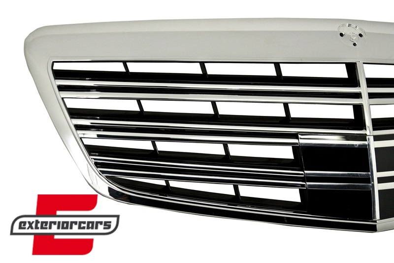 Prednja maska S63 AMG dizajn (chrome) / Mercedes S-klasa W221 Facelift (2010-2013) - Slika 2