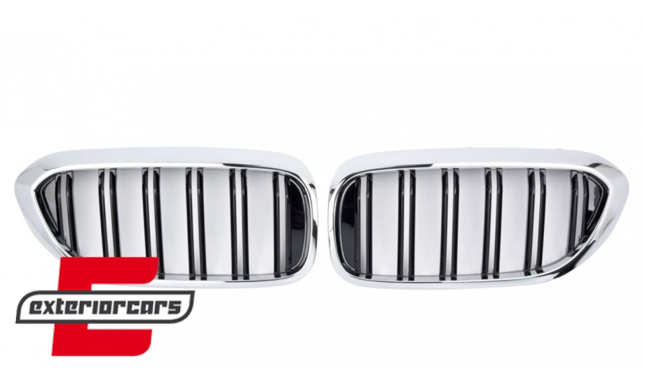 Prednja maska M5 look (chrome/crna) / BMW serije 5 G30 limuzina G31 karavan (2017-06.2020) - Slika 2