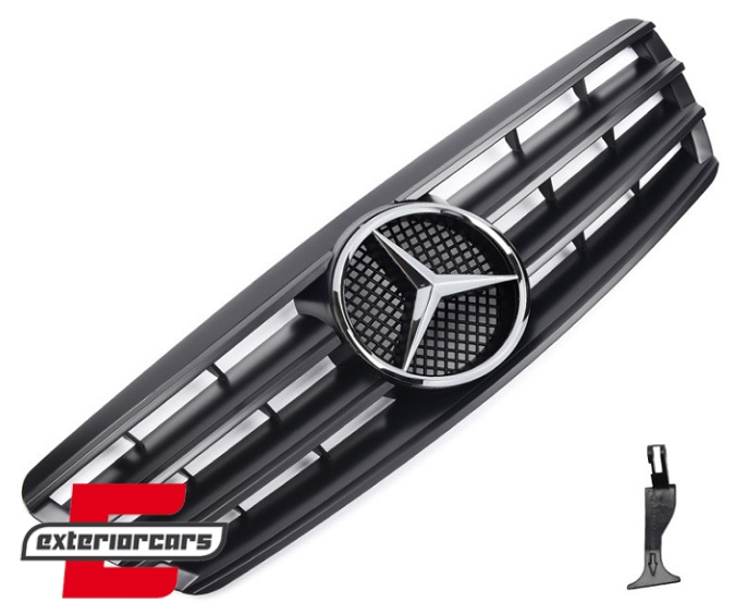 Prednja maska AMG CL look (mat crna) / Mercedes C-klasa W203 S203 (2000-2006)