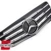 Prednja maska AMG dizajn (piano crna/chrome) / Mercedes E-klasa W211 limuzina S211 karavan (2006-2009)