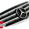Prednja maska AMG dizajn (piano crna/chrome) / Mercedes E-klasa W211 limuzina S211 karavan (2006-2009) - Slika 2