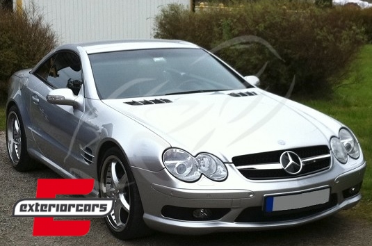 Prednja maska AMG dizajn (piano crna/chrome) / Mercedes SL-klasa R230 (2006-2008) - Slika 3