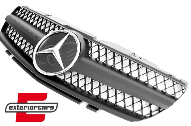 Prednja maska AMG dizajn (mat crna) / Mercedes SL-klasa R230 (2001-2006) - Slika 2