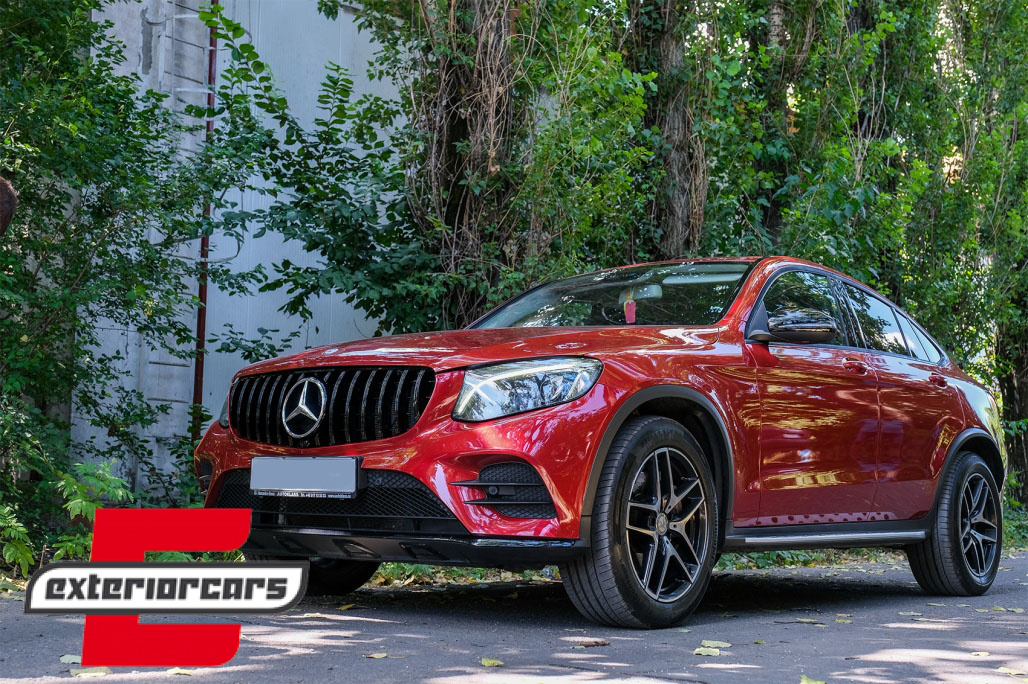 Prednja maska GT-R Panamericana dizajn 360° (piano crna) / Mercedes GLC X253 C253 (2015-2018) - Slika 5