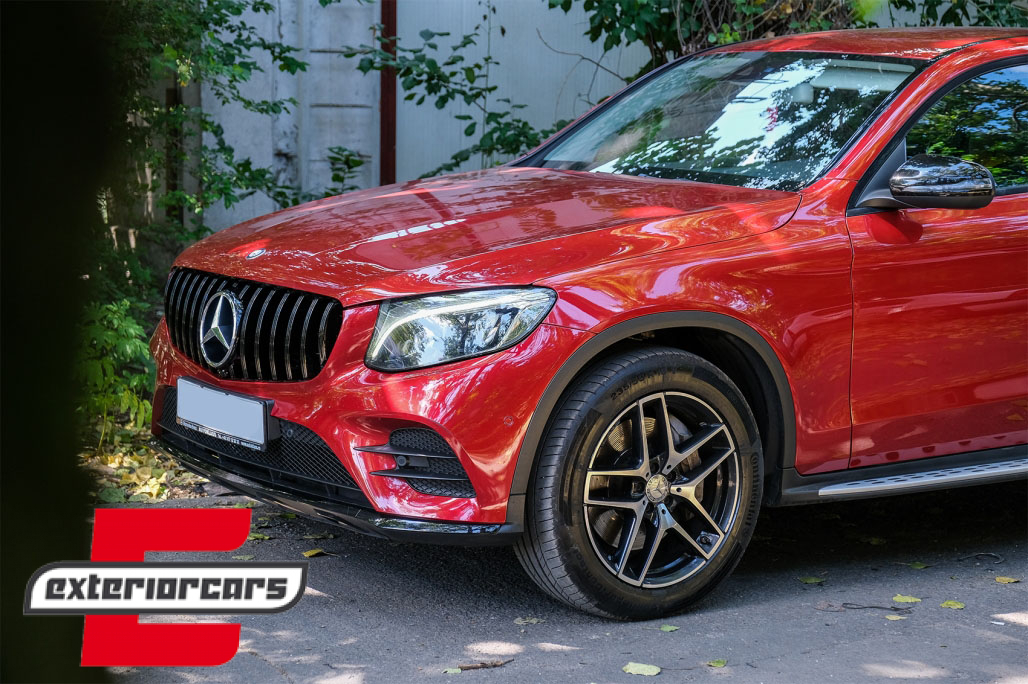 Prednja maska GT-R Panamericana dizajn 360° (piano crna) / Mercedes GLC X253 C253 (2015-2018) - Slika 6