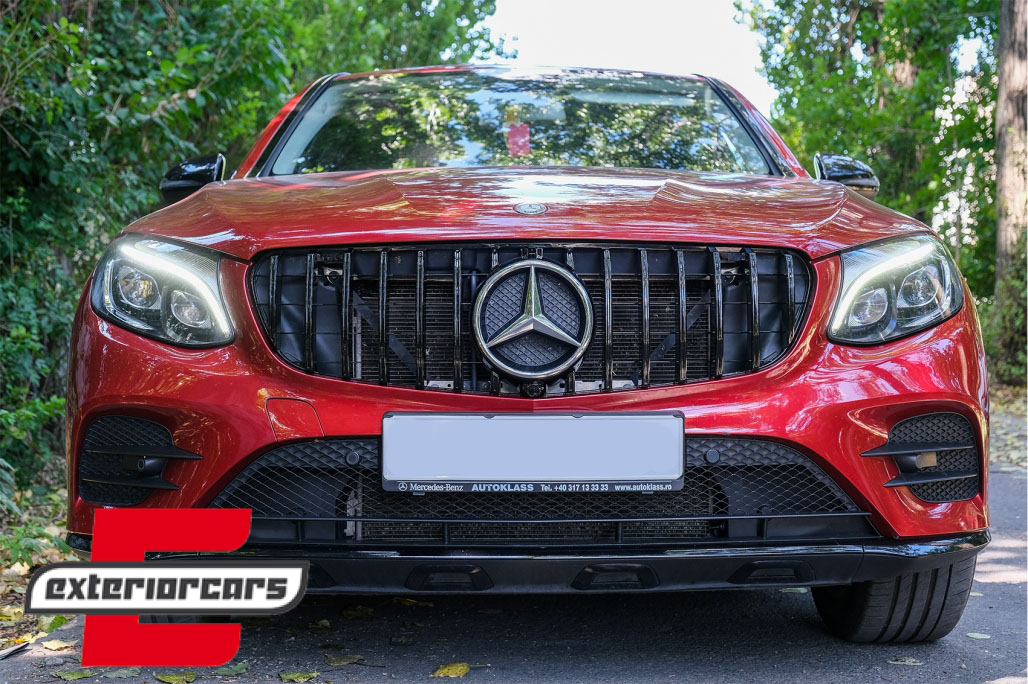 Prednja maska GT-R Panamericana dizajn 360° (piano crna) / Mercedes GLC X253 C253 (2015-2018) - Slika 7