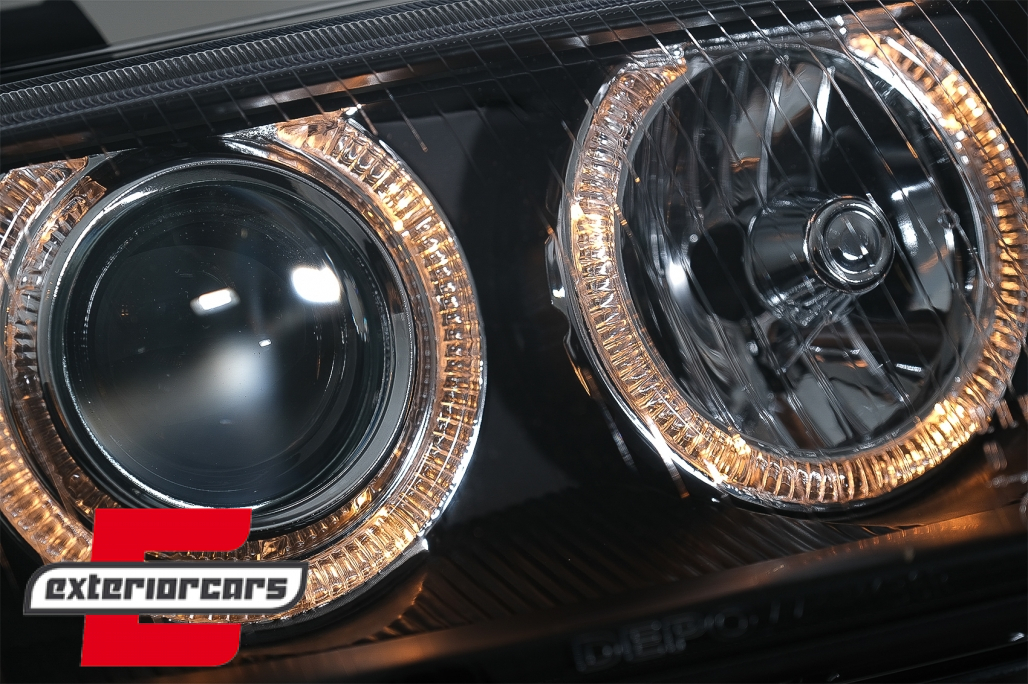 Prednja svjetla Angel Eyes (crna) / Audi A4 B5 (1994-12.1998) - Slika 4