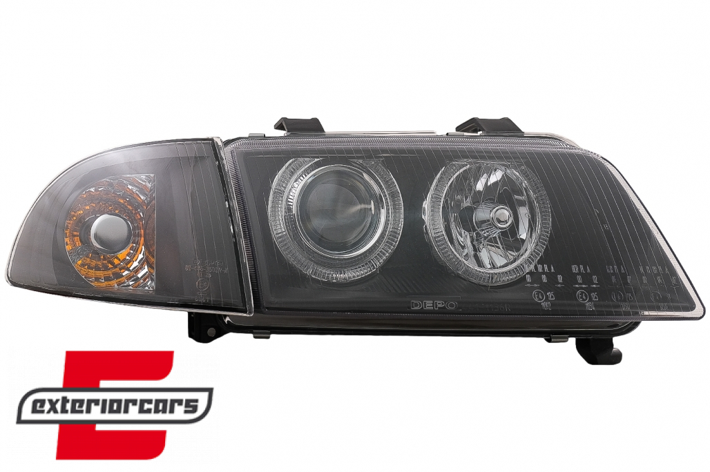 Prednja svjetla Angel Eyes (crna) / Audi A4 B5 (1994-12.1998) - Slika 8