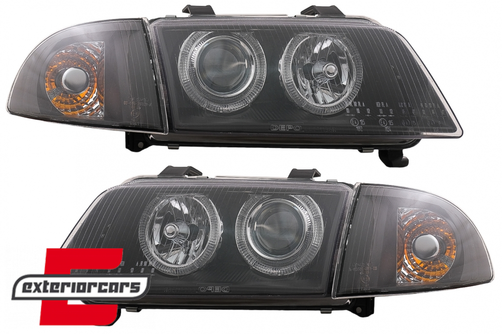 Prednja svjetla Angel Eyes (crna) / Audi A4 B5 (1994-12.1998) - Slika 9