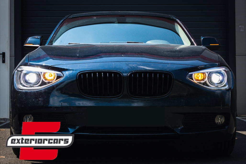 Prednja svjetla LED Angel Eyes Xenon look (crna) / BMW serije 1 F20 F21 (06.2011-03.2015) - Slika 20