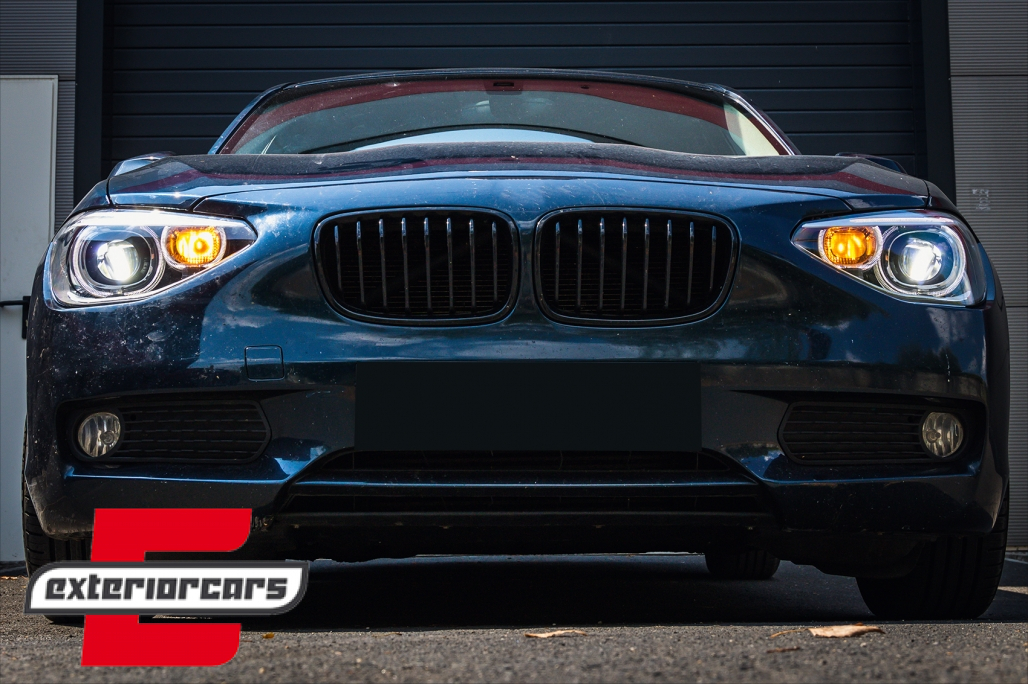 Prednja svjetla LED Angel Eyes Xenon look (crna) / BMW serije 1 F20 F21 (06.2011-03.2015) - Slika 24