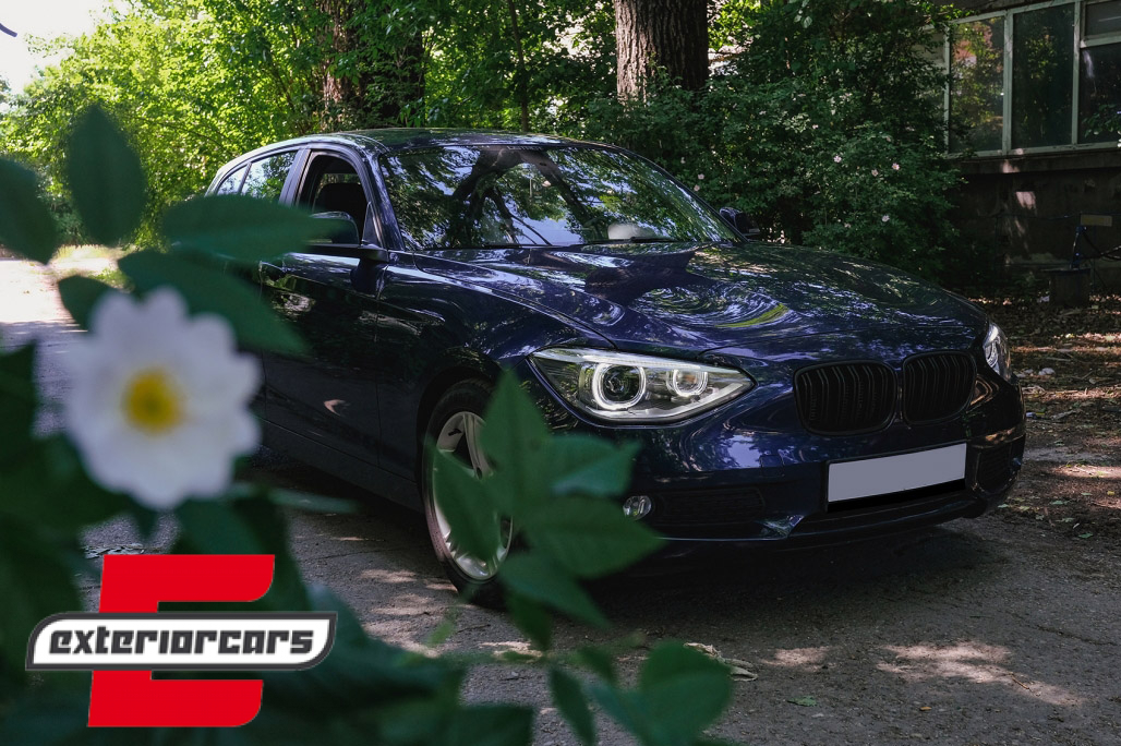 Prednja svjetla LED Angel Eyes Xenon look (crna) / BMW serije 1 F20 F21 (06.2011-03.2015) - Slika 8