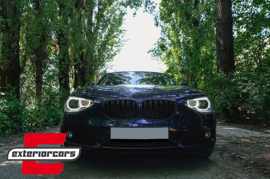Prednja svjetla LED Angel Eyes Xenon look (crna) / BMW serije 1 F20 F21 (06.2011-03.2015) - Slika 9
