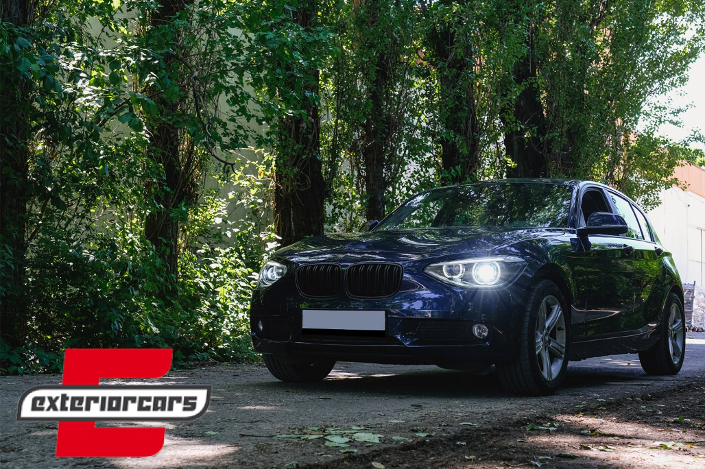Prednja svjetla LED Angel Eyes Xenon look (crna) / BMW serije 1 F20 F21 (06.2011-03.2015) - Slika 11