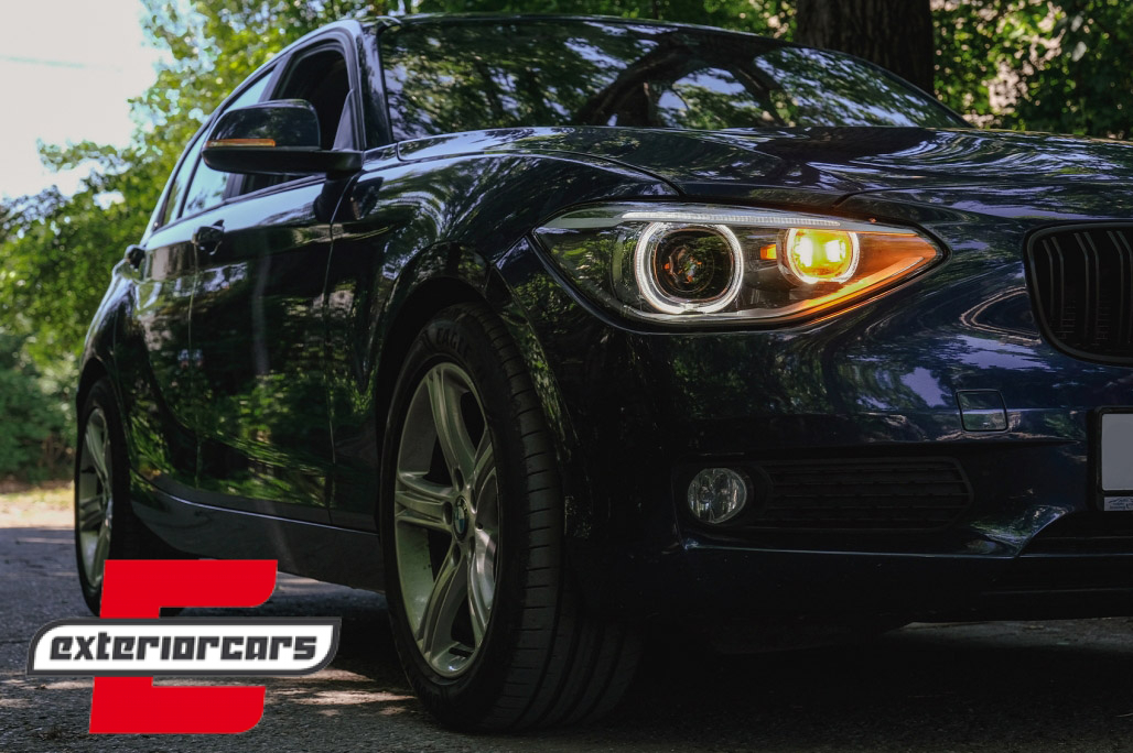Prednja svjetla LED Angel Eyes Xenon look (crna) / BMW serije 1 F20 F21 (06.2011-03.2015) - Slika 14