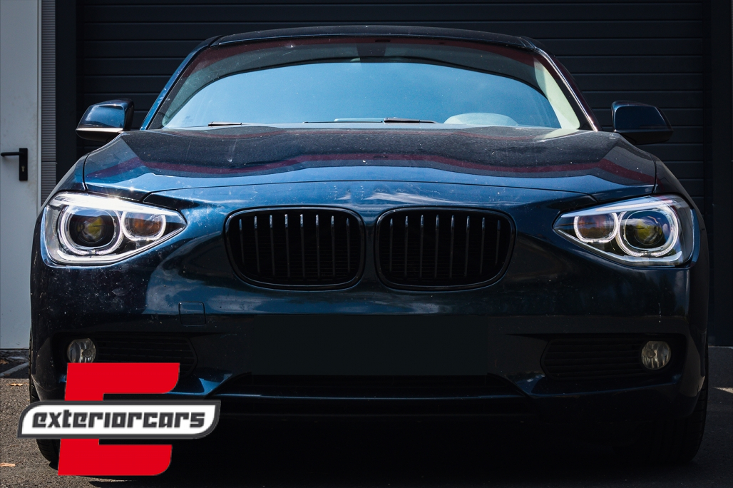 Prednja svjetla LED Angel Eyes Xenon look (crna) / BMW serije 1 F20 F21 (06.2011-03.2015) - Slika 15
