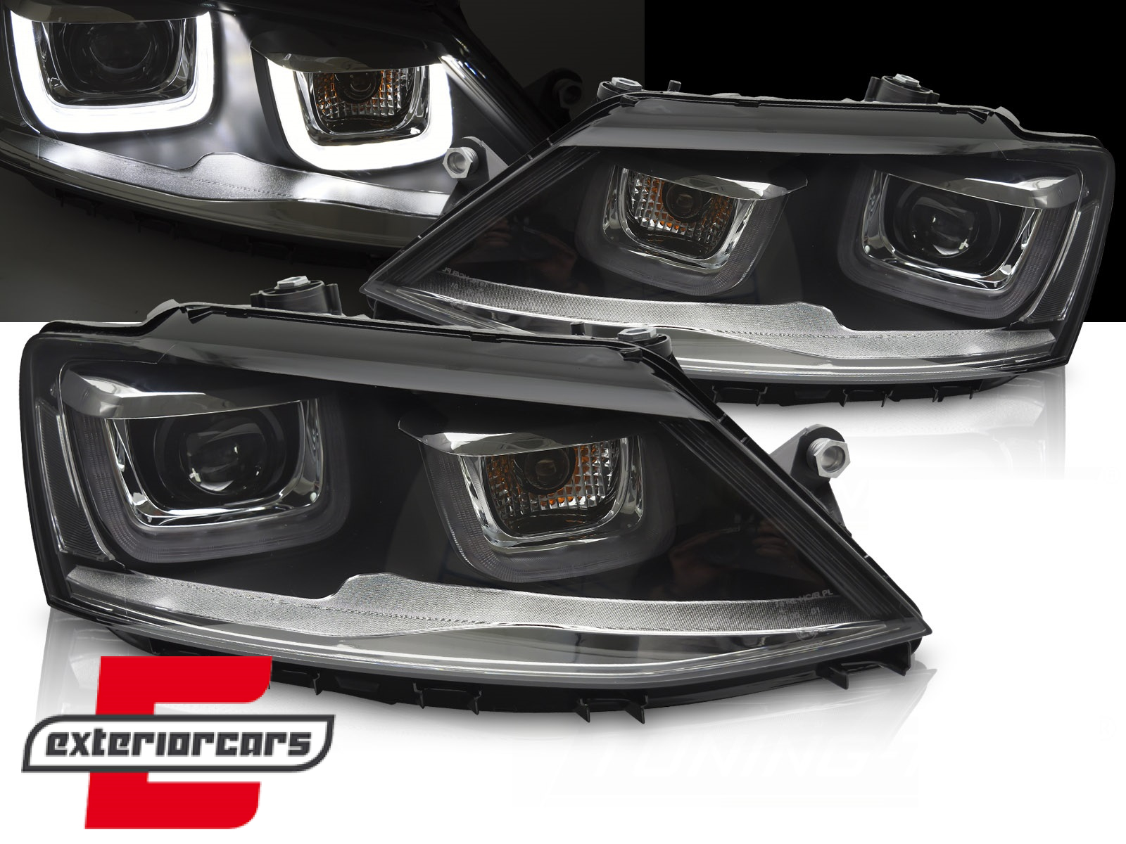 Prednja svjetla LED 3D U-dizajn Bi-Xenon GTI dizajn / VW Jetta Mk6 VI (2011-2018)