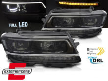 Full LED prednja svjetla SEQ žmigavci R-line Matrix dizajn / VW Tiguan II Mk2 (2016-2019)