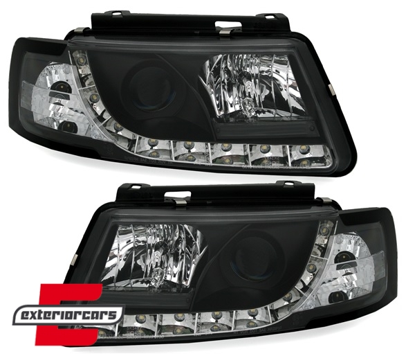 Prednja svjetla True DRL (crna) / Volkswagen Passat B5 3B (11.1996-08.2000) - Slika 5