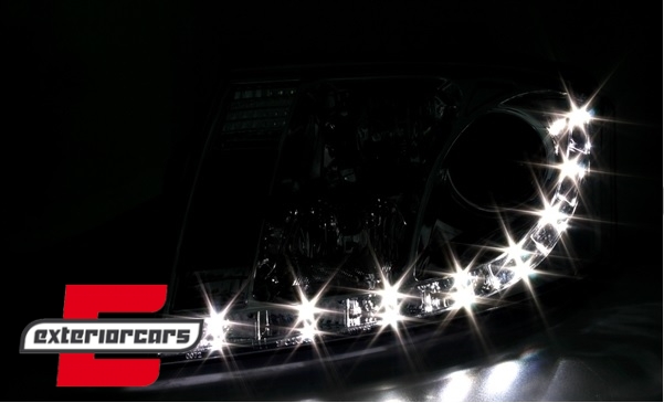 Prednja svjetla LED DayLight (chrome) / Audi TT (1999-2006) - Slika 2