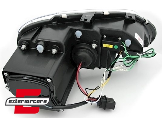 Prednja svjetla LED DayLight (crna) / VW Caddy (2003-2010) Touran I (2003-2006) - Slika 4