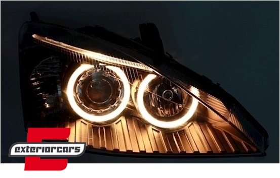 Prednja svjetla Angel Eyes (crna) / Ford Focus (1998-10.2001) - Slika 3